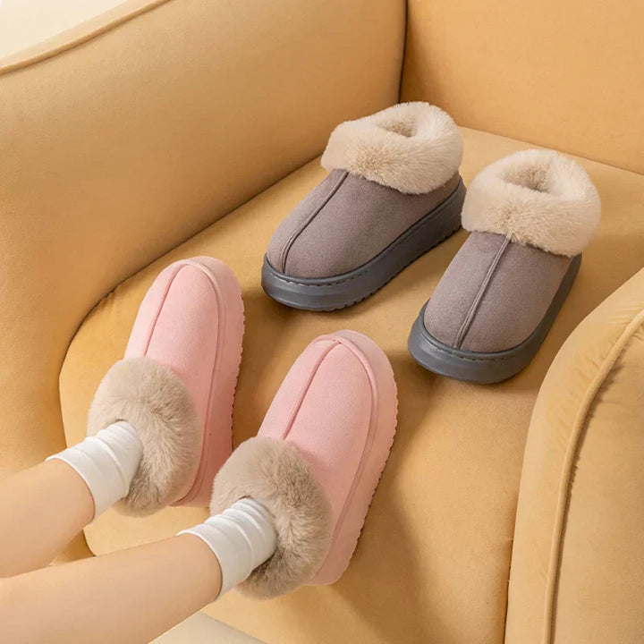 Unisex Indoor Slippers Fuzzy Warm Cozy Fit