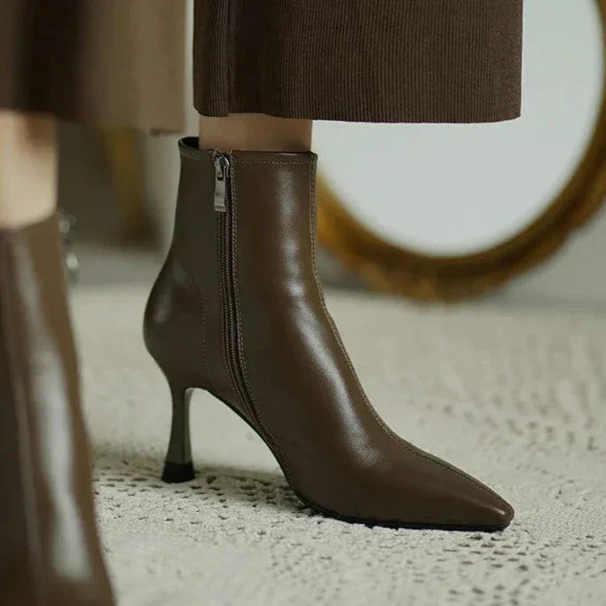 Womens Ankle Boots Leather Classic Fit
