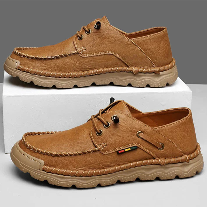 Mens Leather Shoes Genuine Leather Slip-On