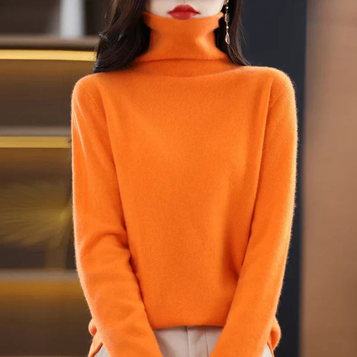 Womens Crew Neck Sweater Soft Merino Wool