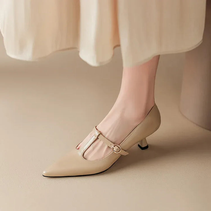 Womens Leather Heels Genuine Leather Classic Fit
