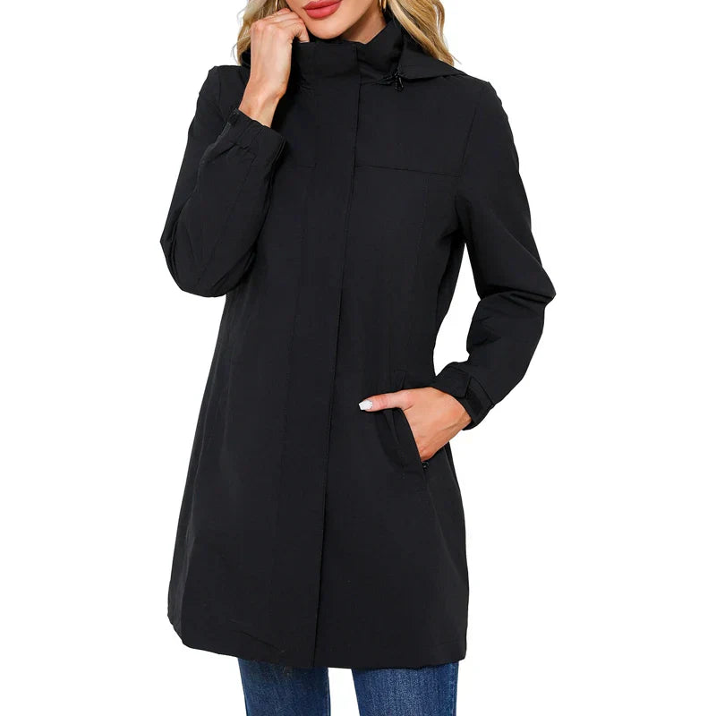 Womens Trench Coat Waterproof Slim Fit - BritishMode