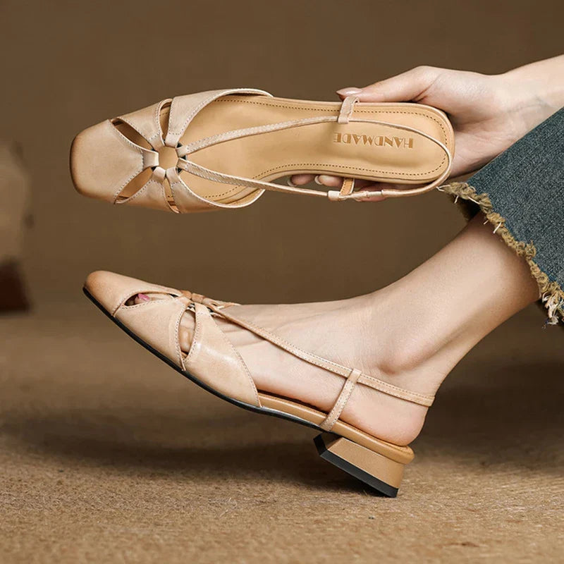 Womens Genuine Leather Sandals Comfortable Fit