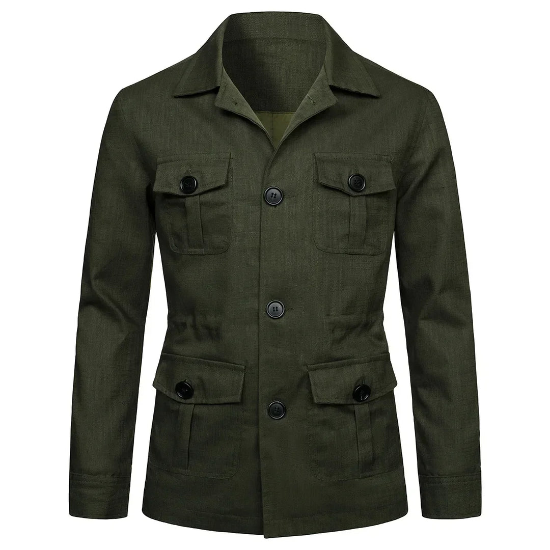 Mens Safari Jacket Cotton Classic Fit