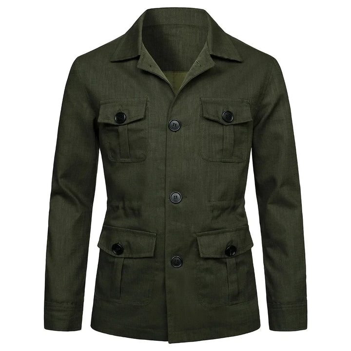 Mens Safari Jacket Cotton Classic Fit