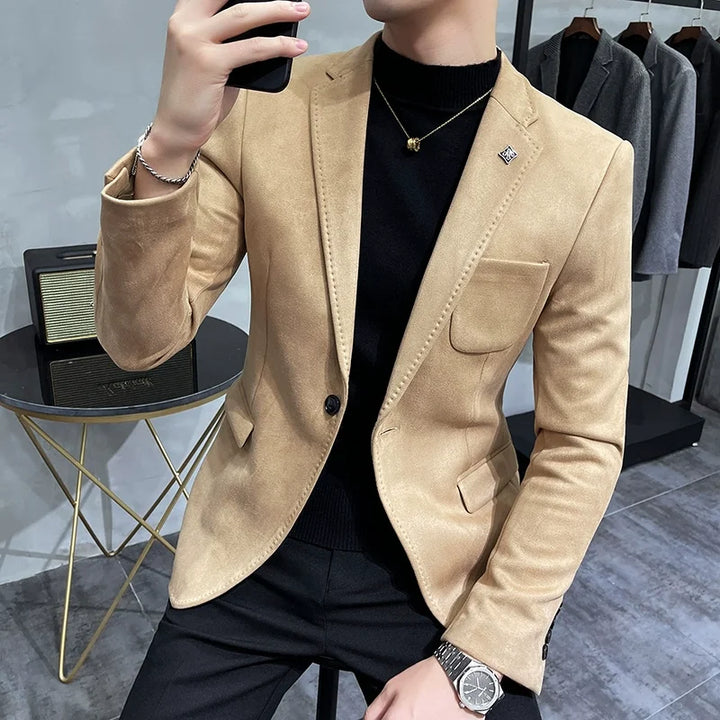 Mens Suede Jacket Tailored Fit