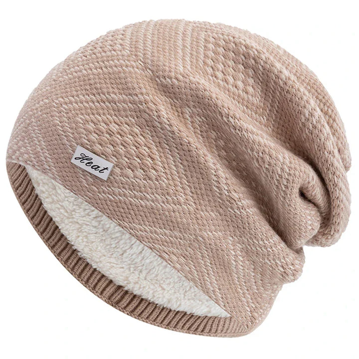 Womens Cable Knit Slouch Beanie Warm Fit