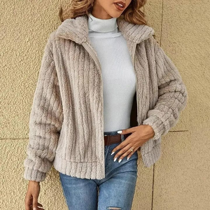 Unisex Ribbed Winter Jacket Warm Fit - BritishMode