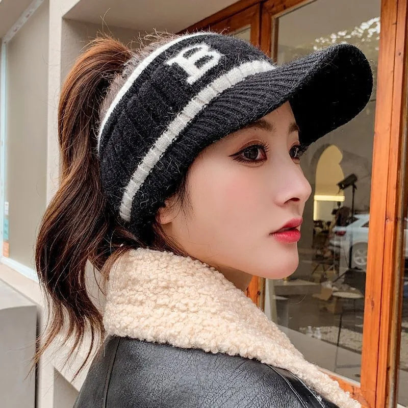 Womens Cable Knit Hat Warm