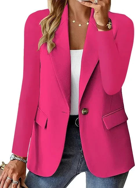 Womens Jacket Classic Fit Solid Material