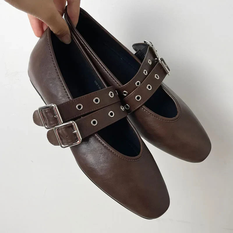 Womens Mary Jane Flats Classic Comfort