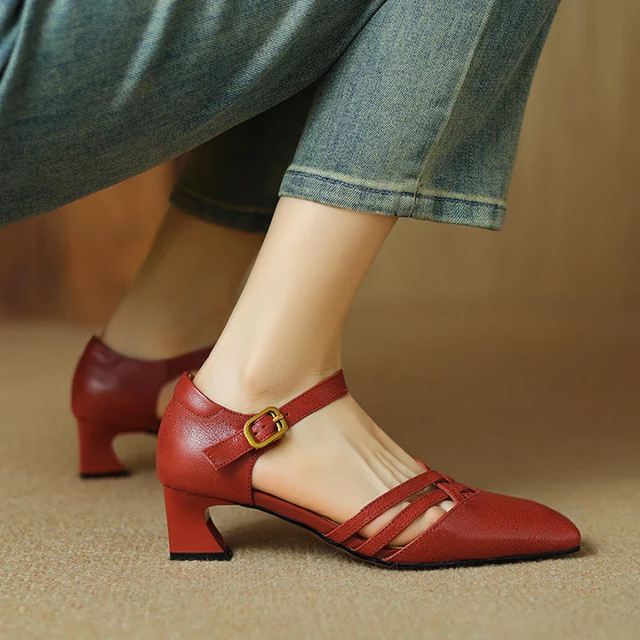 Womens Heels Genuine Leather Classic Fit
