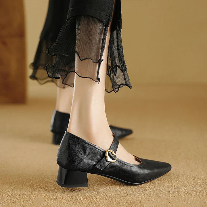 Womens Heels Genuine Leather Classic Fit