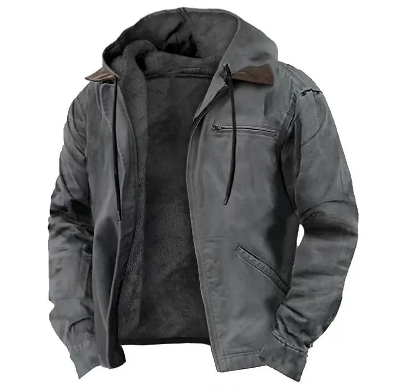 Mens Hooded Sweatshirt Fleece Cozy Fit
