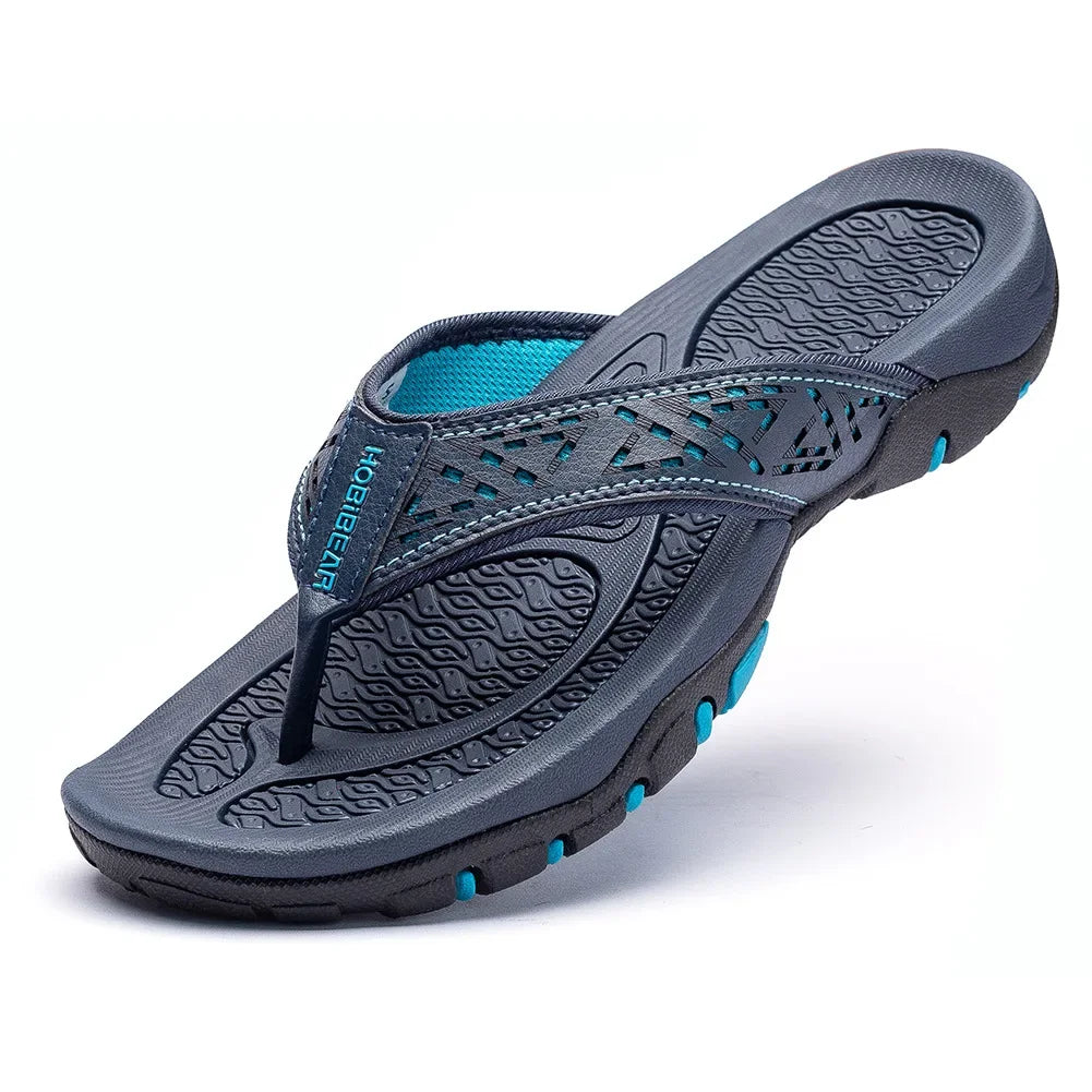 Mens Flip Flops Waterproof Breathable Summer Beach Shoes