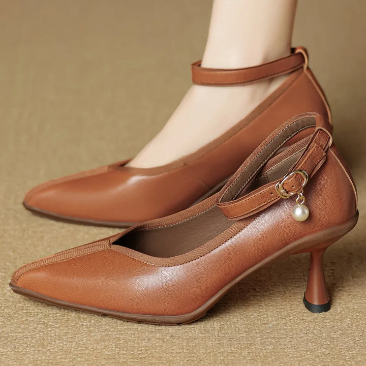 Womens Heels Genuine Leather Classic Fit