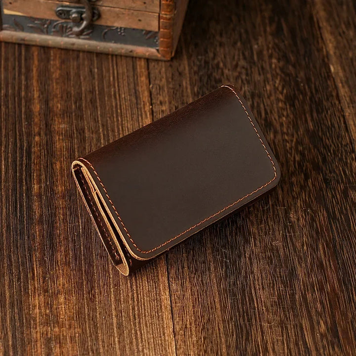 Unisex Leather Phone Accessory Pouch Compact Design