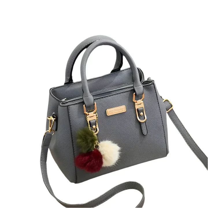 Womens Shoulder Bag Vegan Leather Structured Fit