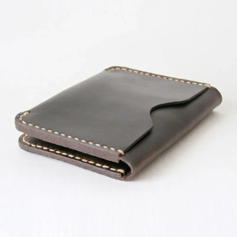 Mens Card Wallet Genuine Leather Slim Fit - BritishMode