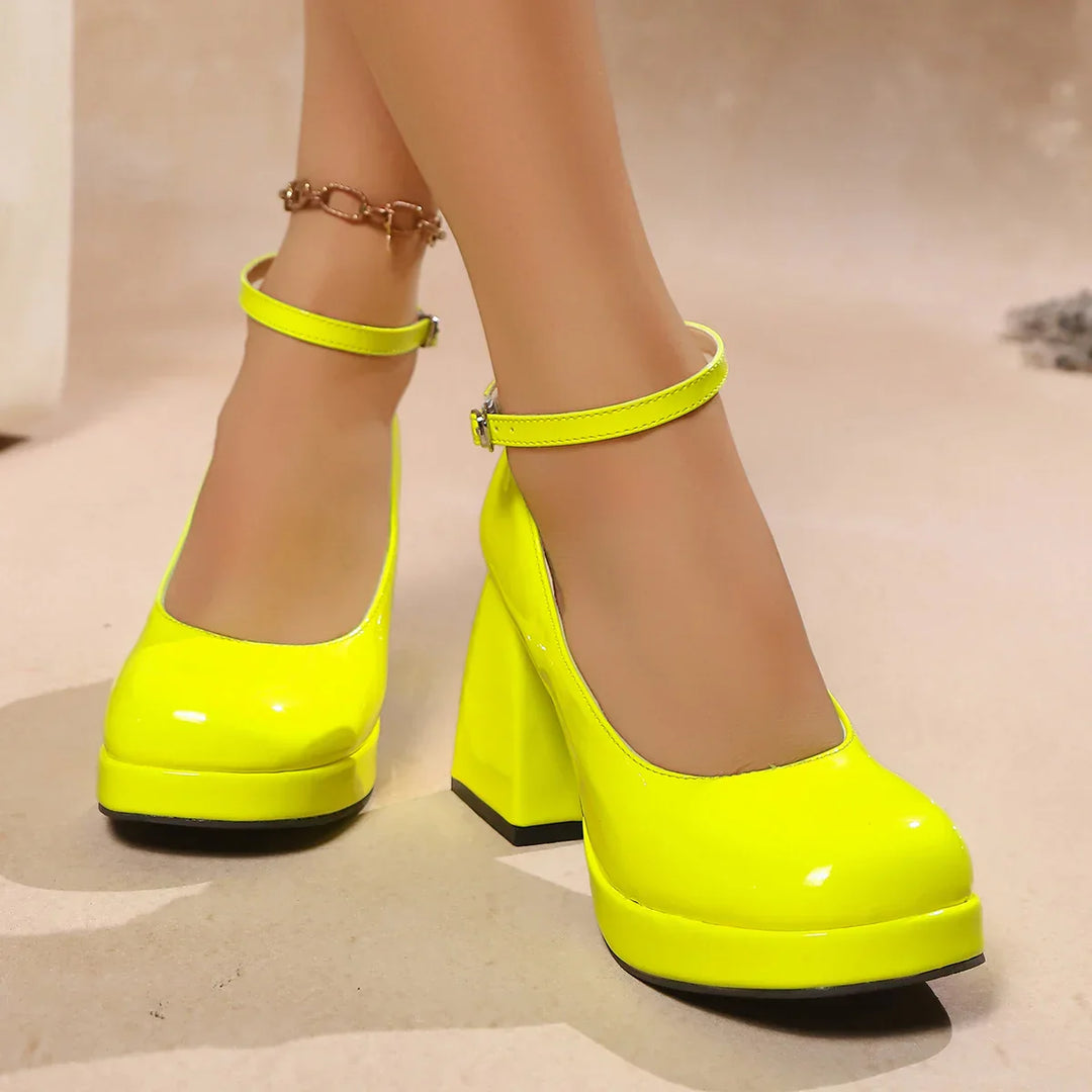 Womens Leather Heels Genuine Material Classic Fit