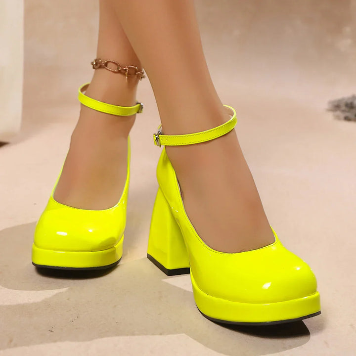Womens Leather Heels Genuine Material Classic Fit