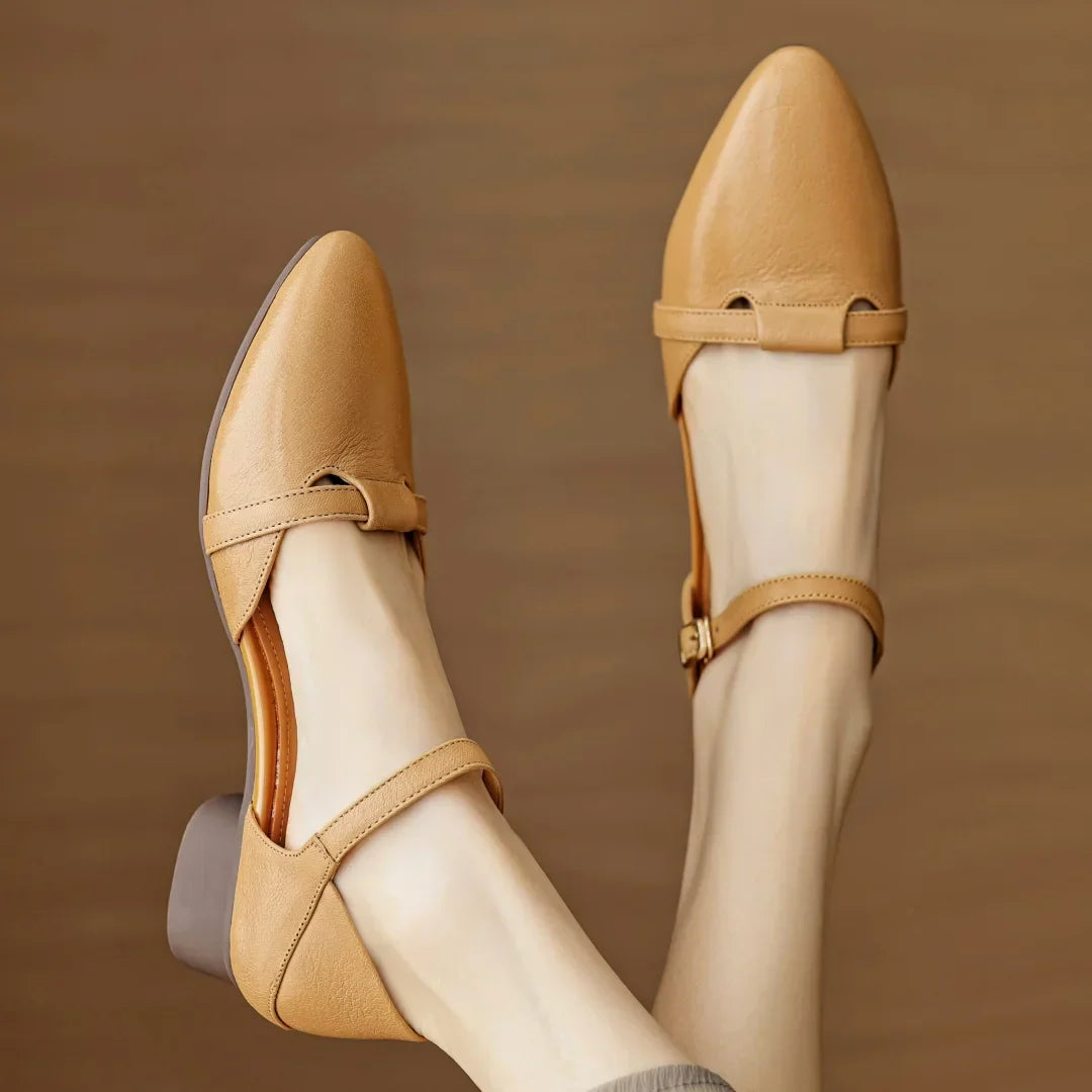 Womens Heels Genuine Leather Classic Fit