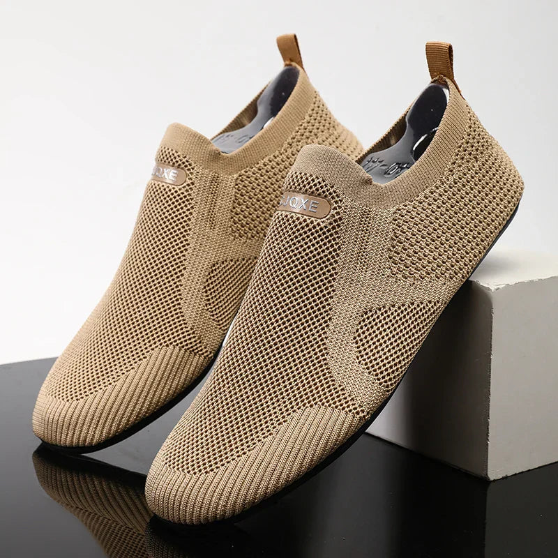 Mens Loafers Mesh Upper Slip-On