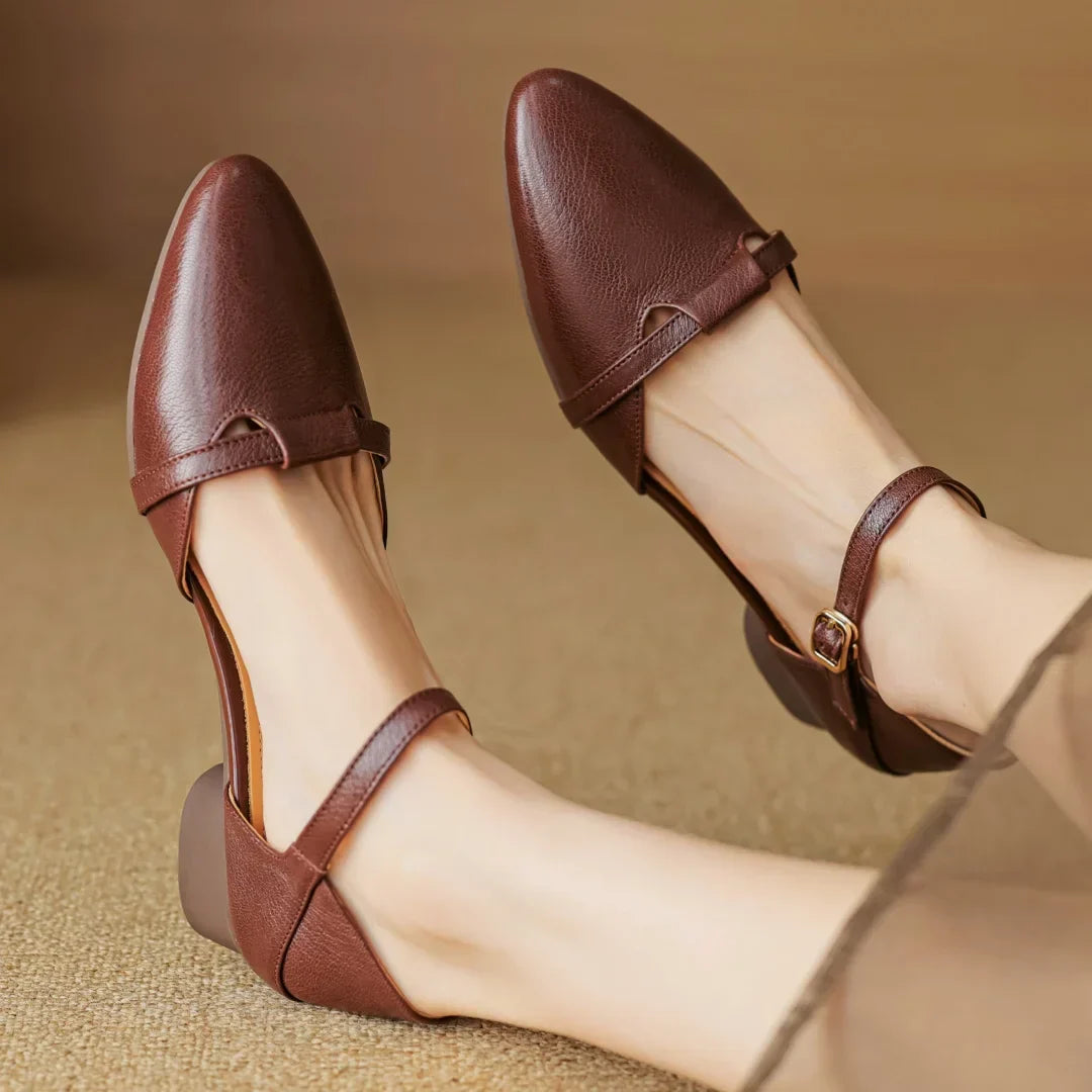 Womens Heels Genuine Leather Classic Fit