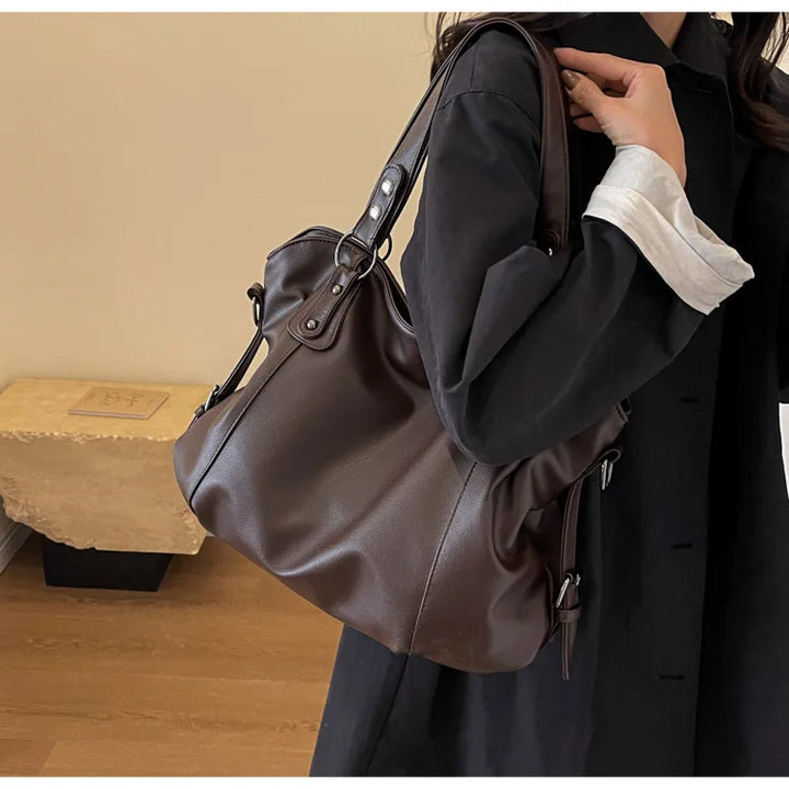 Womens Large Soft Leather Handbag Spacious Design