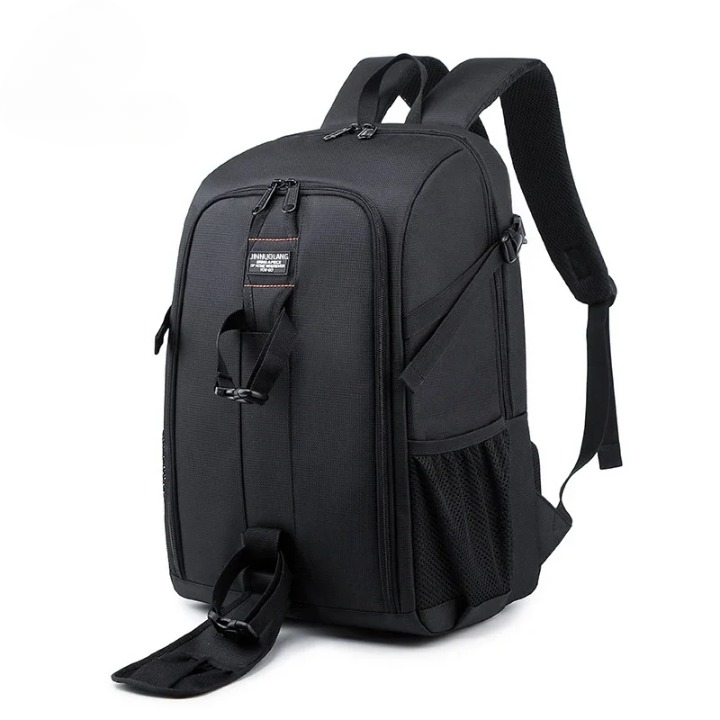 Unisex Waterproof Oxford Camera Backpack Multi-Compartment Storage