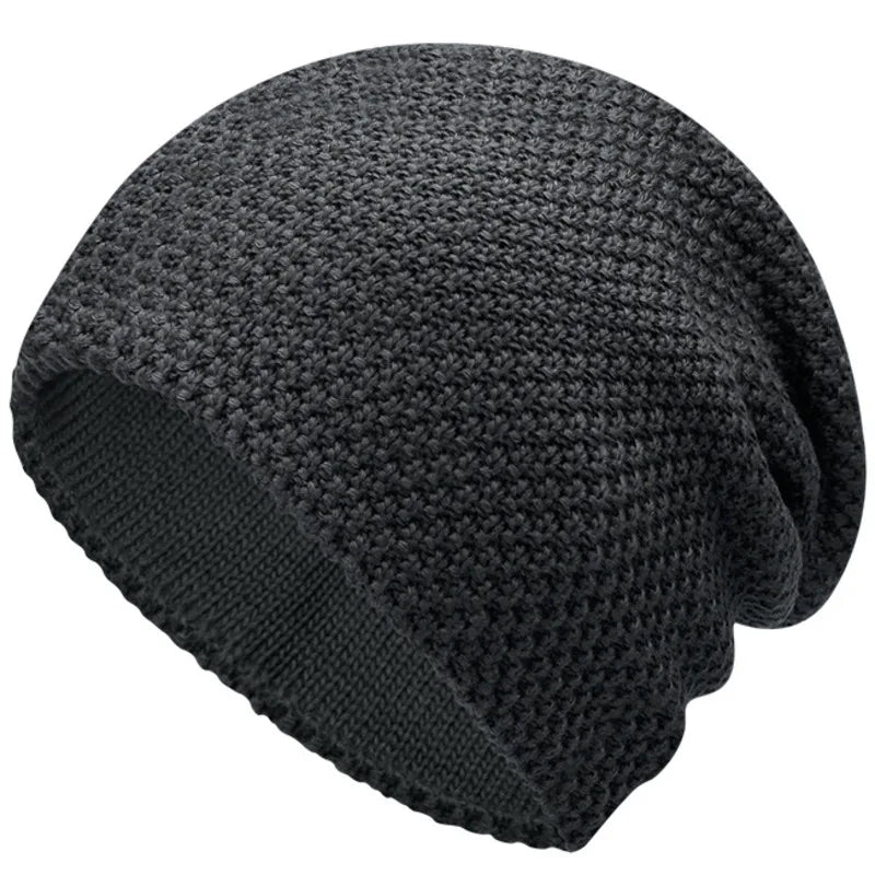 Unisex Winter Hat Wool Blend Slouchy Fit Cozy