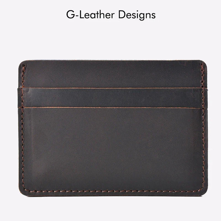 Unisex Leather Card Wallet Slim Design