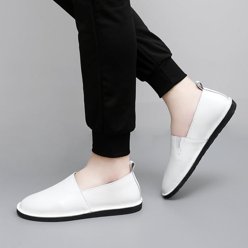 Mens Loafers Genuine Leather Slip-On