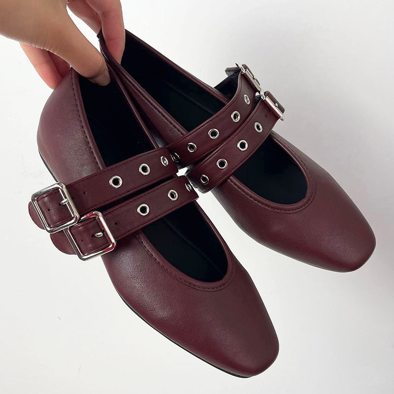 Womens Mary Jane Flats Classic Comfort