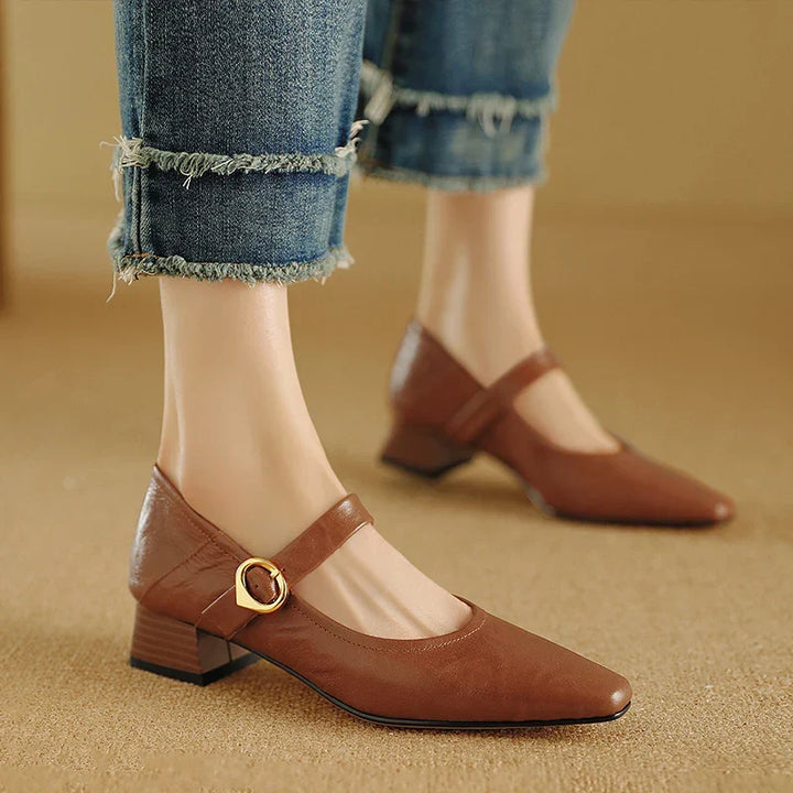 Womens Heels Genuine Leather Classic Fit