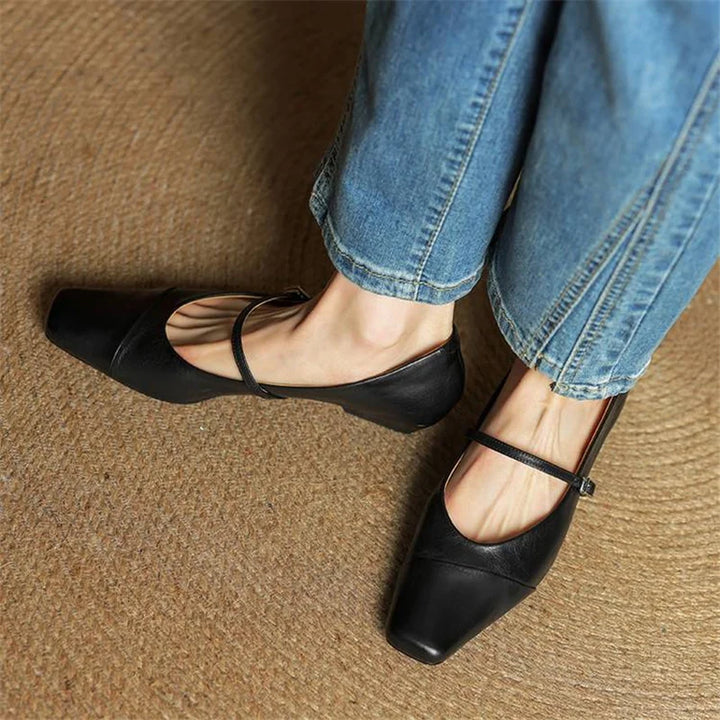 Womens Genuine Leather Pumps Classic Fit