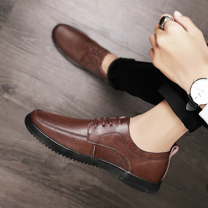 Mens Oxford Shoes Genuine Leather Classic Fit