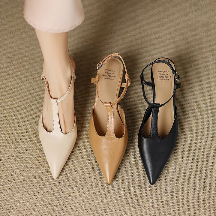 Womens Heels Genuine Leather Classic Fit