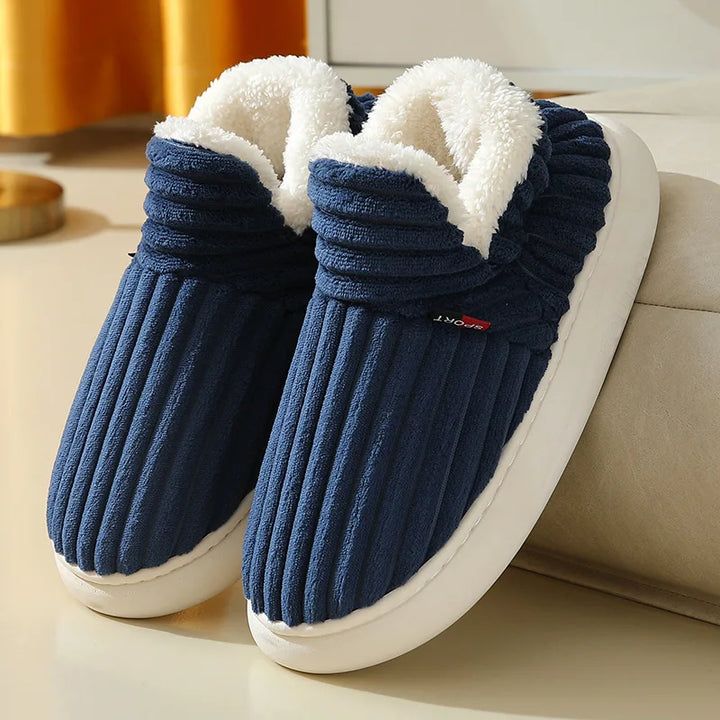 Womens Faux Fur Slide Slippers Soft Warm Indoor Shoes