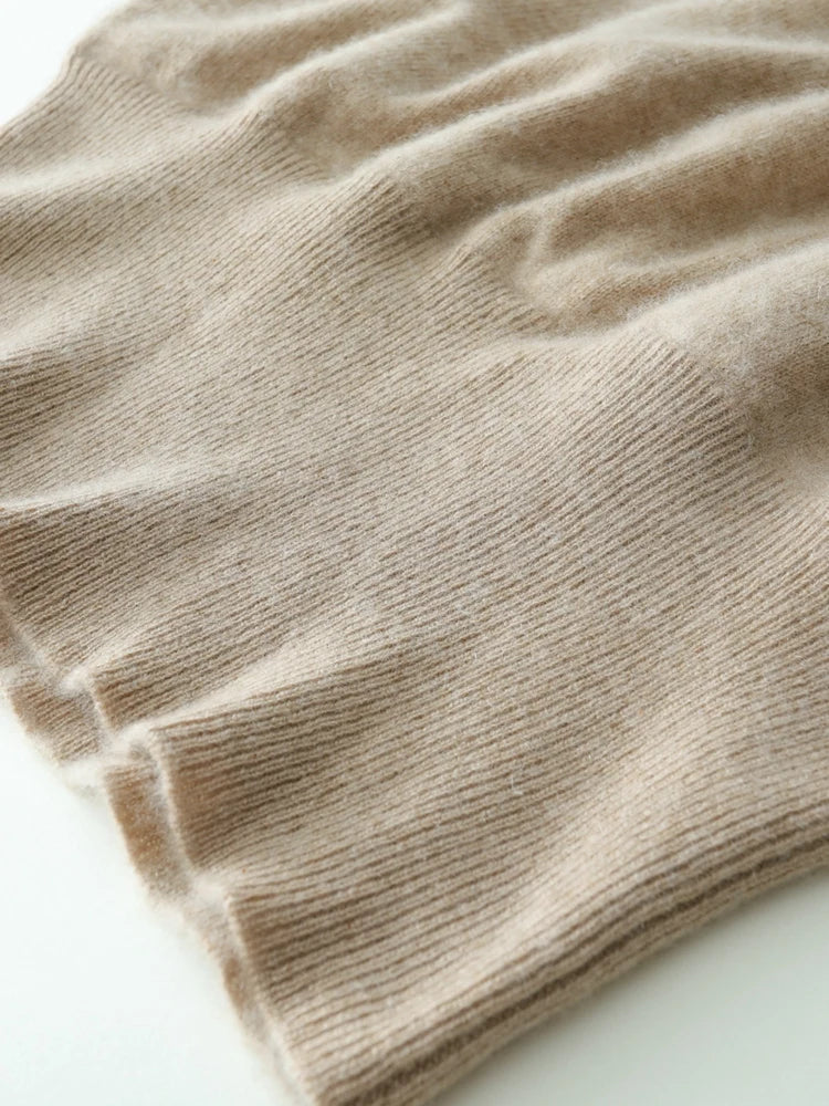 Womens Cashmere Wrap Sweater Soft Knit Crossover Style