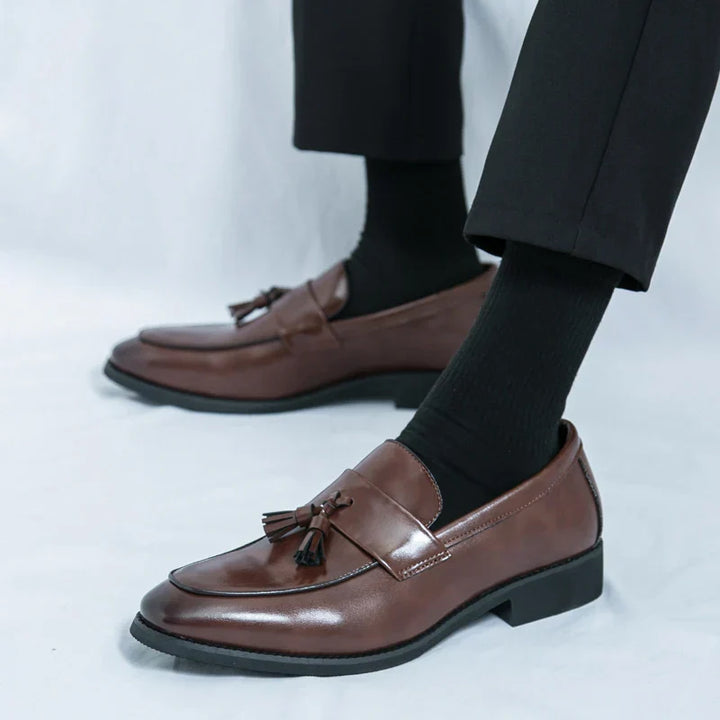 Mens Leather Loafer Slip-On