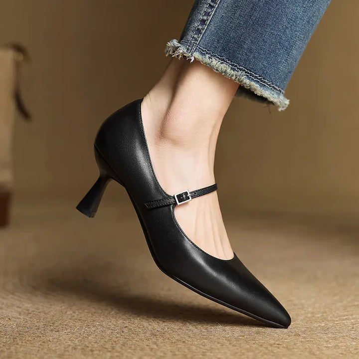 Womens Genuine Leather Pumps Classic Fit