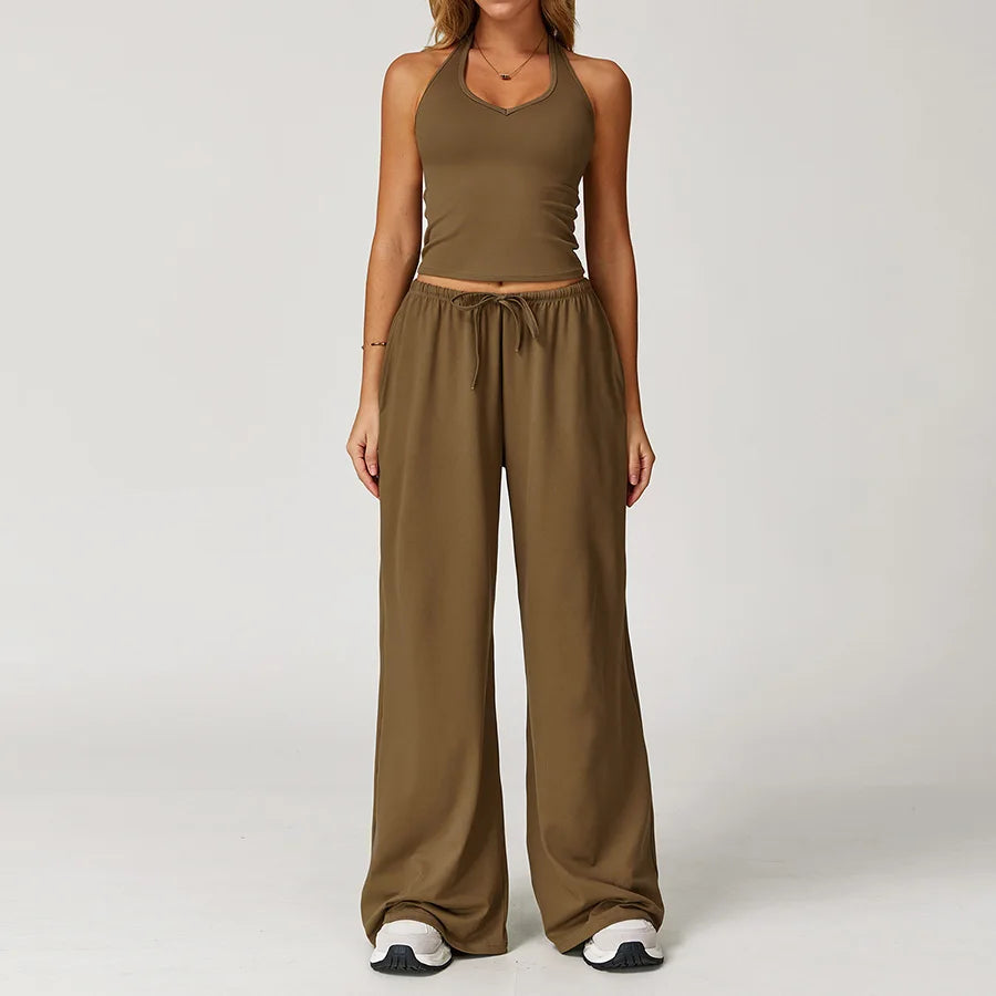 Womens Fitness Outfit Breathable Stretch Fit