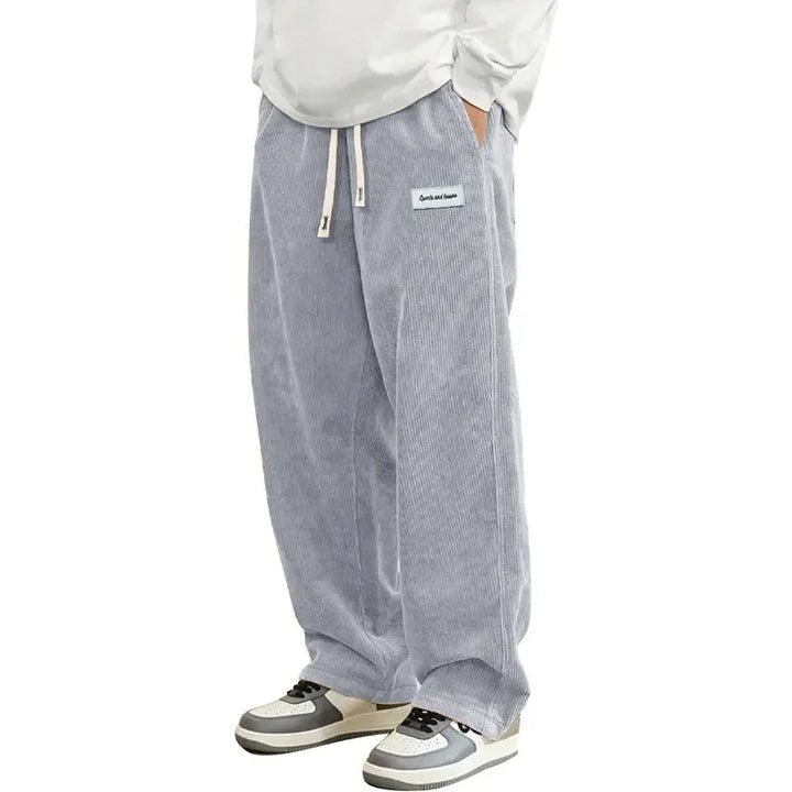 Mens Corduroy Casual Pants Relaxed Fit