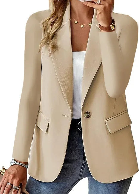 Womens Jacket Classic Fit Solid Material