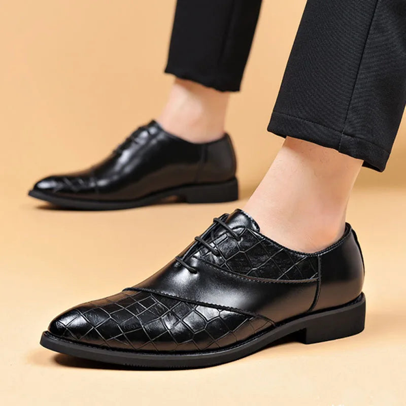 Mens Leather Dress Shoes Genuine Leather