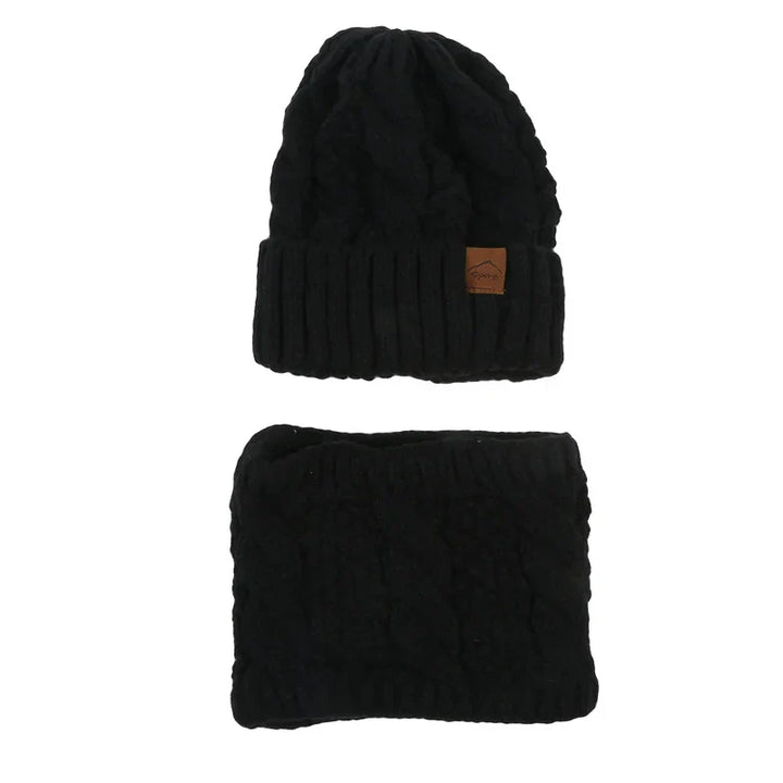 Womens Knit Hat and Scarf Set Warm Soft
