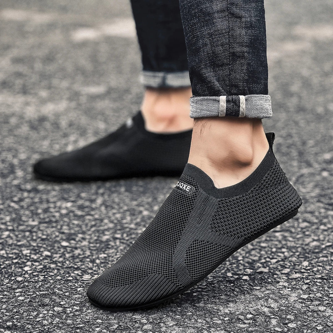 Mens Loafers Mesh Upper Slip-On