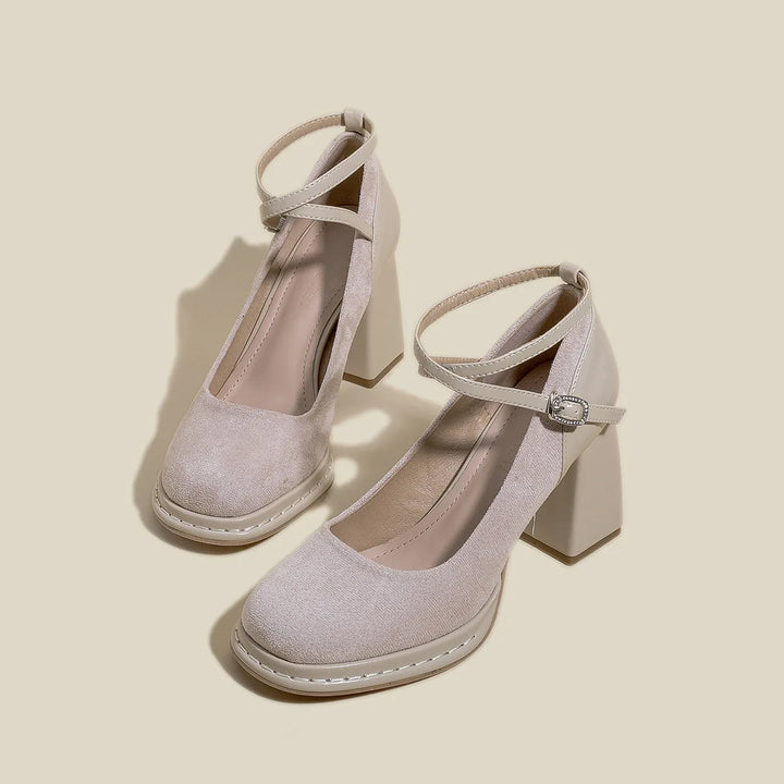 Womens Heeled Shoes Elegant Slip-On - BritishMode