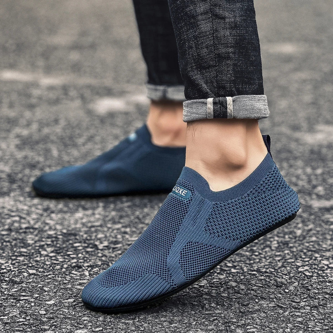 Mens Loafers Mesh Upper Slip-On